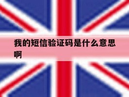 我的短信验证码是什么意思啊