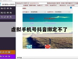 虚拟手机号抖音绑定不了
