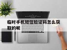 临时手机短信验证码怎么获取的呢