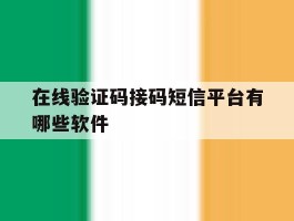 在线验证码接码短信平台有哪些软件