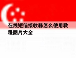 在线短信接收器怎么使用教程图片大全