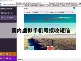国内虚拟手机号接收短信