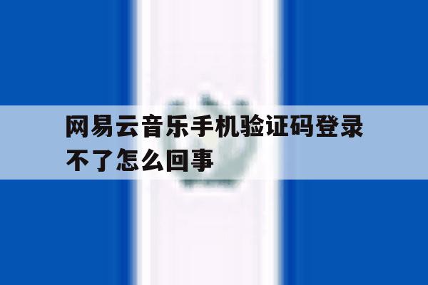 网易云音乐手机验证码登录不了怎么回事