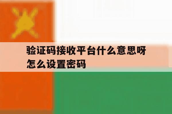 验证码接收平台什么意思呀怎么设置密码 验证码接收平台什么意思呀怎么设置密码