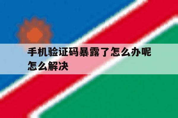 手机验证码暴露了怎么办呢怎么解决 手机验证码暴露了怎么办呢怎么解决