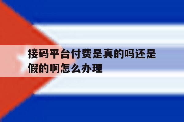 接码平台付费是真的吗还是假的啊怎么办理的简单介绍 接码平台付费是真的吗还是假的啊怎么办理的简单介绍