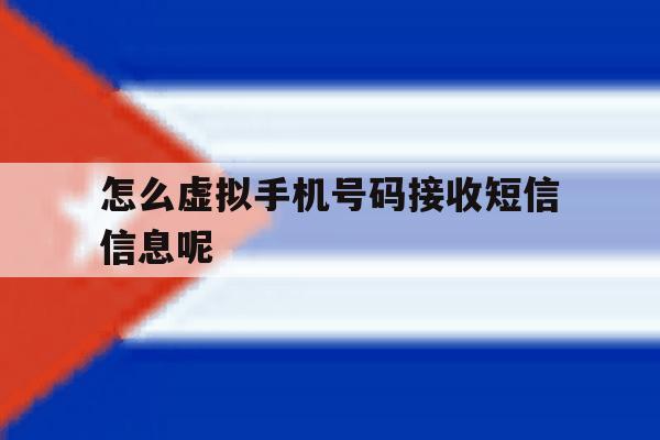 怎么虚拟手机号码接收短信信息呢 怎么虚拟手机号码接收短信信息呢