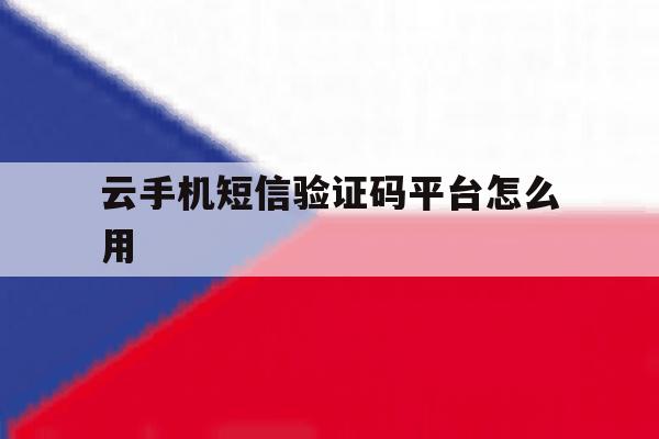 云手机短信验证码平台怎么用 云手机短信验证码平台怎么用